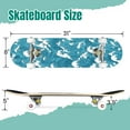 thumbnail image 2 of 31'' Complete Skateboard 7 Layer Canadian Maple Double Kick Deck Skateboards waves japanese style Skate Board for Beginner Adult Gifts, 2 of 5