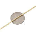 thumbnail image 2 of 10K Yellow Gold 2MM Beaded Typhoon Moon Cut Italian Chain Necklace 22 Inch, 2 of 5