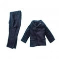 thumbnail image 3 of Ropa de figura de acción 1:6 perfke traje completo chaqueta pantalones azul, 3 of 9