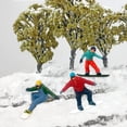 thumbnail image 6 of 3x 1/64 Mini Skiing Figure Table Scene Layout Scenery Accessories Children Toys , D, 6 of 8