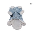 thumbnail image 3 of Ropa de mascotas engrosada cómoda mascotas ropa con botón tang trajes de primavera Festival de primavera abrigos disfraces para el frío otoño invierno azul m kenally PT000678-03, 3 of 7