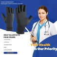 thumbnail image 4 of Vlela Arthritis Gloves Compression Gloves for Women Men Copper Gloves for Arthritis Carpal Tunnel Wrist Support Brace 2Pair-S, 4 of 8