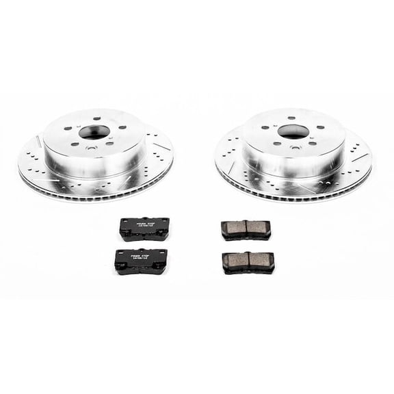 Rear Brake Pad and Rotor Kit - Compatible with 2008 - 2011 GS460 2009 2010