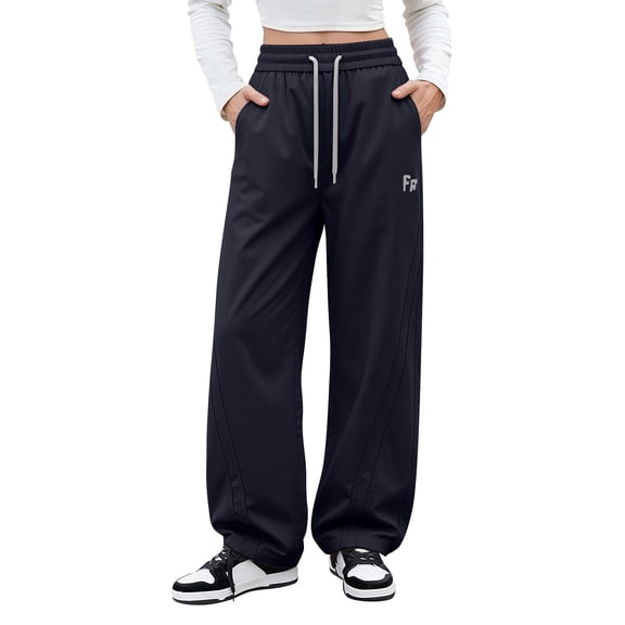 iHPH7 Rain Pants for Women Waterproof Pants Lightweight Rain Over Pants Outdoor Windproof Pant for Golf Hiking Black L