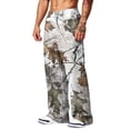 thumbnail image 4 of Mens Camo Sweatpants Elastic Waist Open Bottom Baggy Joggers Casual Athletic Sweat Pants with Pockets, 4 of 6
