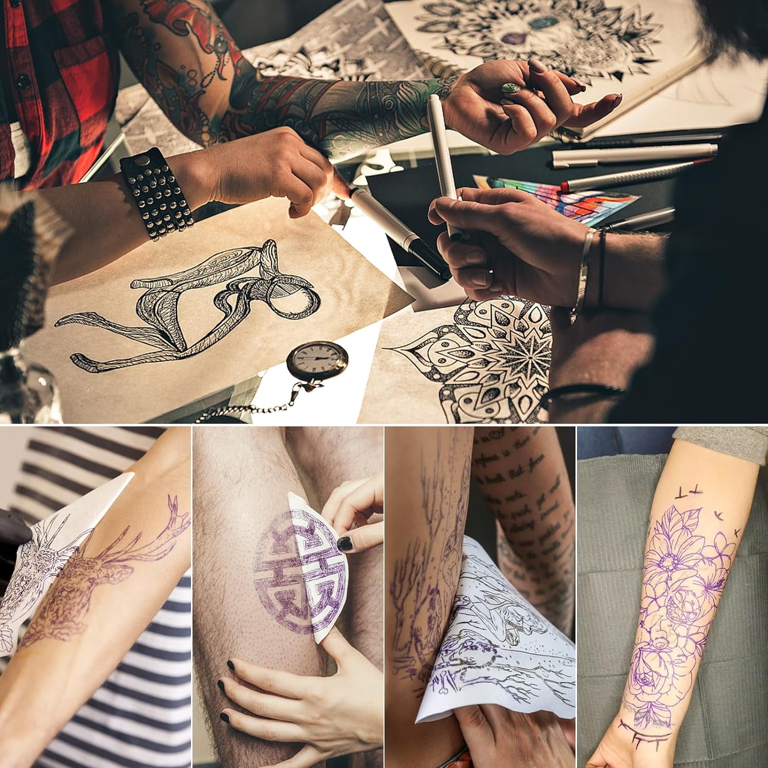 Design Art Tattoo Stencil Henna Carbon Copy Spirit Master Thermofax Transfer  Paper 100 Sheets 