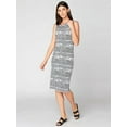 thumbnail image 2 of Threads 4 Thought INK STRIPE Women's Lara Sleeveless Sheath Dress , M, 2 of 3