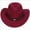 Wine, variant on WXFAZCVU Western Cowboy Hats Cowgirl Hat for Kids Boys Girls Fashion Toddler Hat Size 3-18 Years