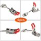 thumbnail image 3 of Adjustable Toggle Latches, Toggle Latch u200b, Box Latch, Adjustable Toggle Clamp Lever Clasp, 4 Pieces Clamping Latches, Load Capacity Up to 180kg/4, 3 of 5