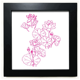 thumbnail image 1 of Marco cuadrado negro para Mesa de pared con planta de hoja de loto 8 x 8 Unbranded, 1 of 4
