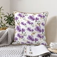 thumbnail image 6 of Haiem Orchids Flowers Print Velvet Soft Solid Decorative Square Throw Pillow Covers Set with Elegant Piping Christmas Cushion Case for Sofa Bedroom Car-16"x16", 6 of 8