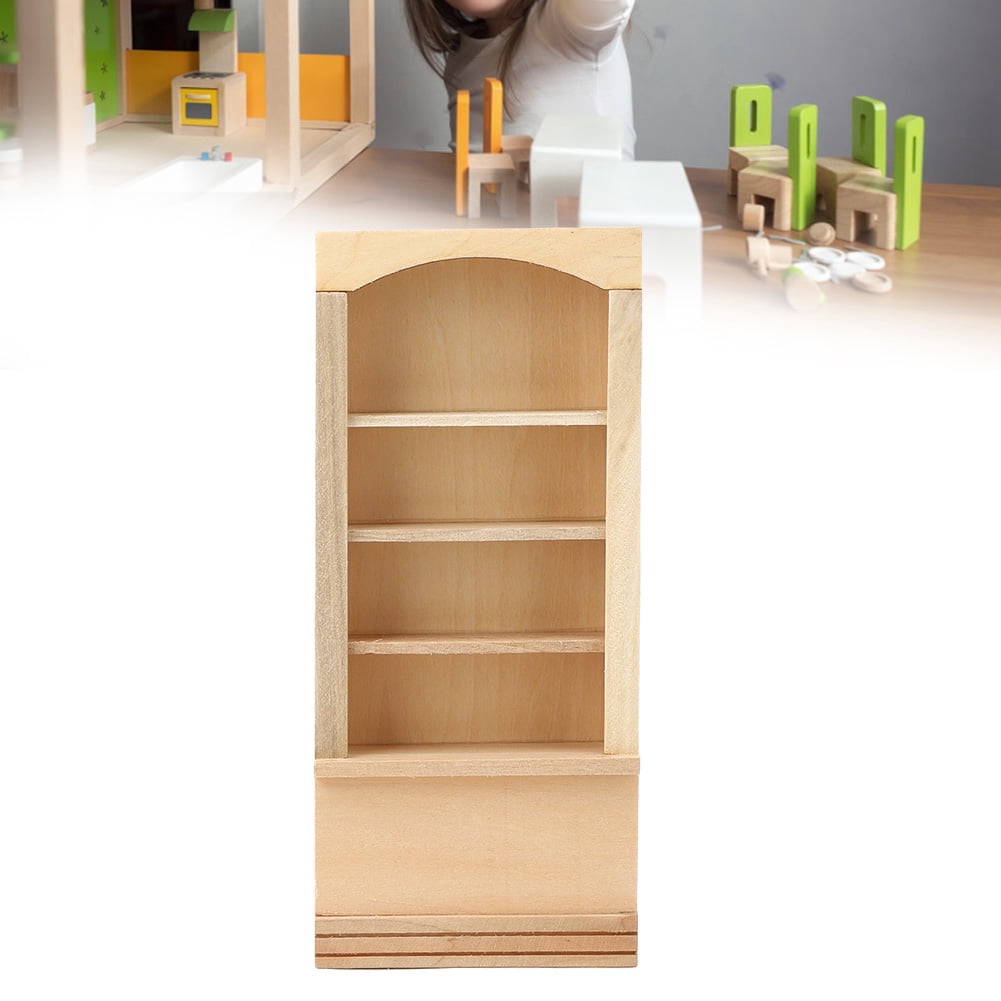 Armoire Miniature, Blanche à l'Échelle 1:12 Mini Armoire de Maison de Poupée pour la Maison