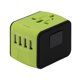 thumbnail image 3 of Tholdsy de pared con 4 puertos Convertidor universal Adaptador de viaje multifuncional internacional Accesorios de estación de carga Electrónica Verde, 3 of 6