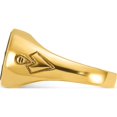 thumbnail image 3 of 14K Yellow Gold Ibgoodman Men's Polished And Grooved With Oval Onyx Blue Lodge Master Masonic Ringsize 10 (Width 13.7) - Jbsp, 3 of 5