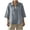 Gray, variant on Lenpel 3/4 Length Sleeve Womens Tops Fashion Lapel V Neck Shirts Oversized Lightweight Side Split High Low Hem Blouses