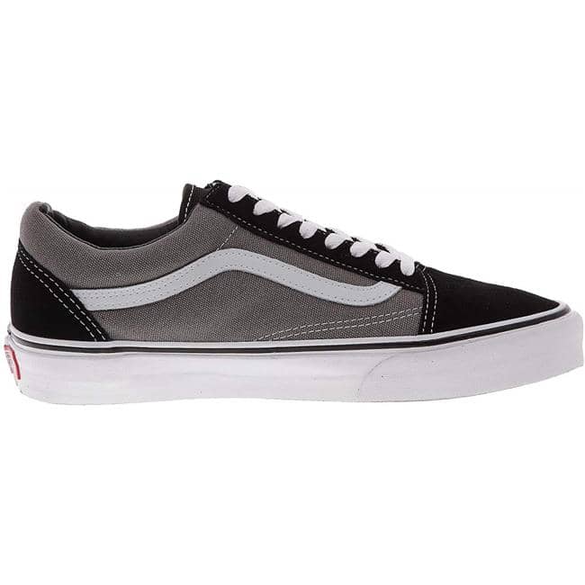 Vans Unisex Old Skool Classic Skate Shoes - Black/Pewter  