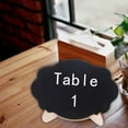 10 Pack Mini Chalkboards Signs with Easel Stand, Small Rectangle Chalkboards Blackboard, Wood