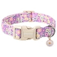 thumbnail image 1 of Collar para perro DOGWONG con estampado de flores ajustable de 10 a 16 pulgadas, 1 of 6