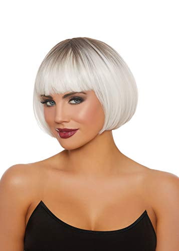 Dreamgirl Women S Dip Dye White Gray Short Bob Wig Walmart Canada