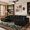 Black, variant on Eyisean 135" Corduroy Modern Modular Sectional Couch, Comfy Deep Seat Upholstered Boneless Sofa with Chaise & Removable Cushion, No Assembly Required, Fluffy Plush L Shape Cloud Couch for Living Room