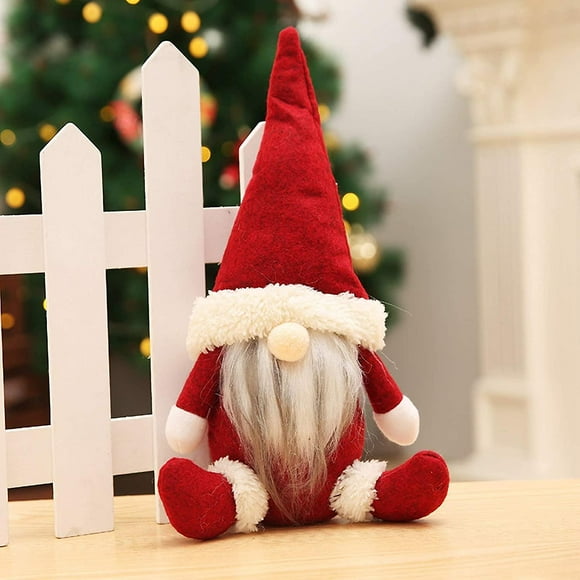 Gnomes Christmas Tree Ornaments, Christmas Ornaments Handmade Plush Gnomes Santa Elf