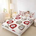 thumbnail image 3 of Castle Fairy Sport Billiards King Sheets 4pcs, Rustic Cheetah Print Bedding, Red Brown Black,1 Fitted Sheet, 1 Flat Sheet and 2 Pillowcases, 3 of 6