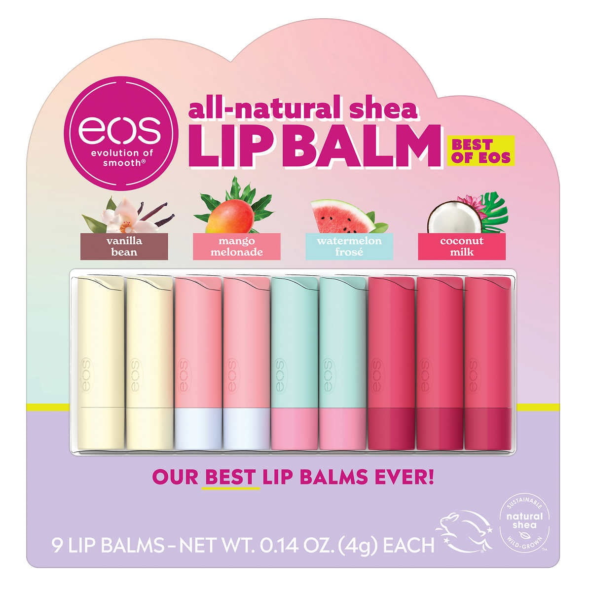 eos Best of eos Lip Balm, 9 Sticks