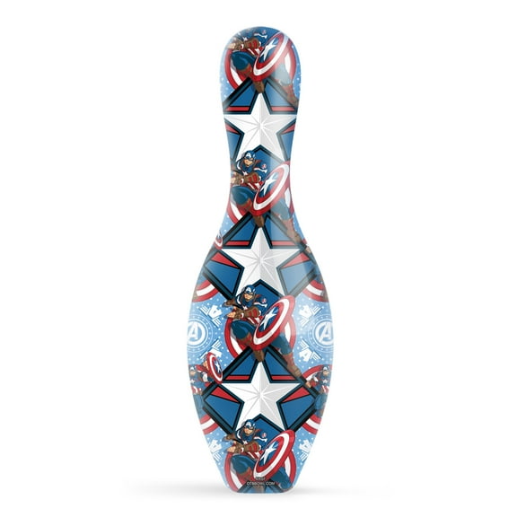 Marvel Avengers Captain America Pattern Official Size and Weight Bowling Pin