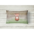 thumbnail image 2 of Carolines Treasures BB7442PW1216 Baby Deer Watercolor Canvas Fabric Decorative Pillow  12H x16W multicolor, 2 of 3