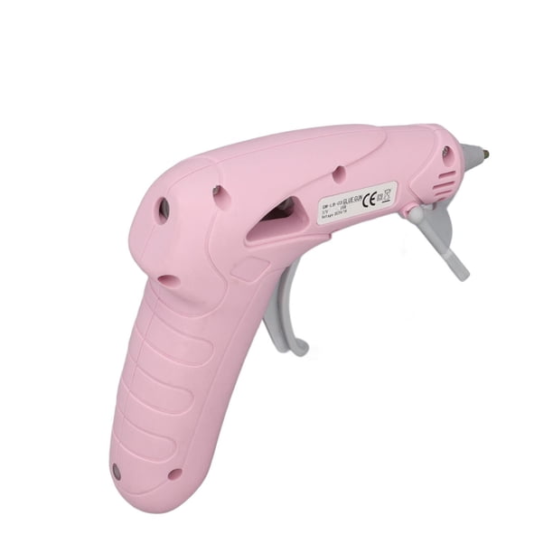 Pistola De Pegamento Caliente Inalámbrico Portátil, Pistola De Mini Pegamento Recargable USB Y 30 Palos Con 1 Estera Y Caja, De 1.5 A 2 Horas De Uso Continuo, Para Manualidades