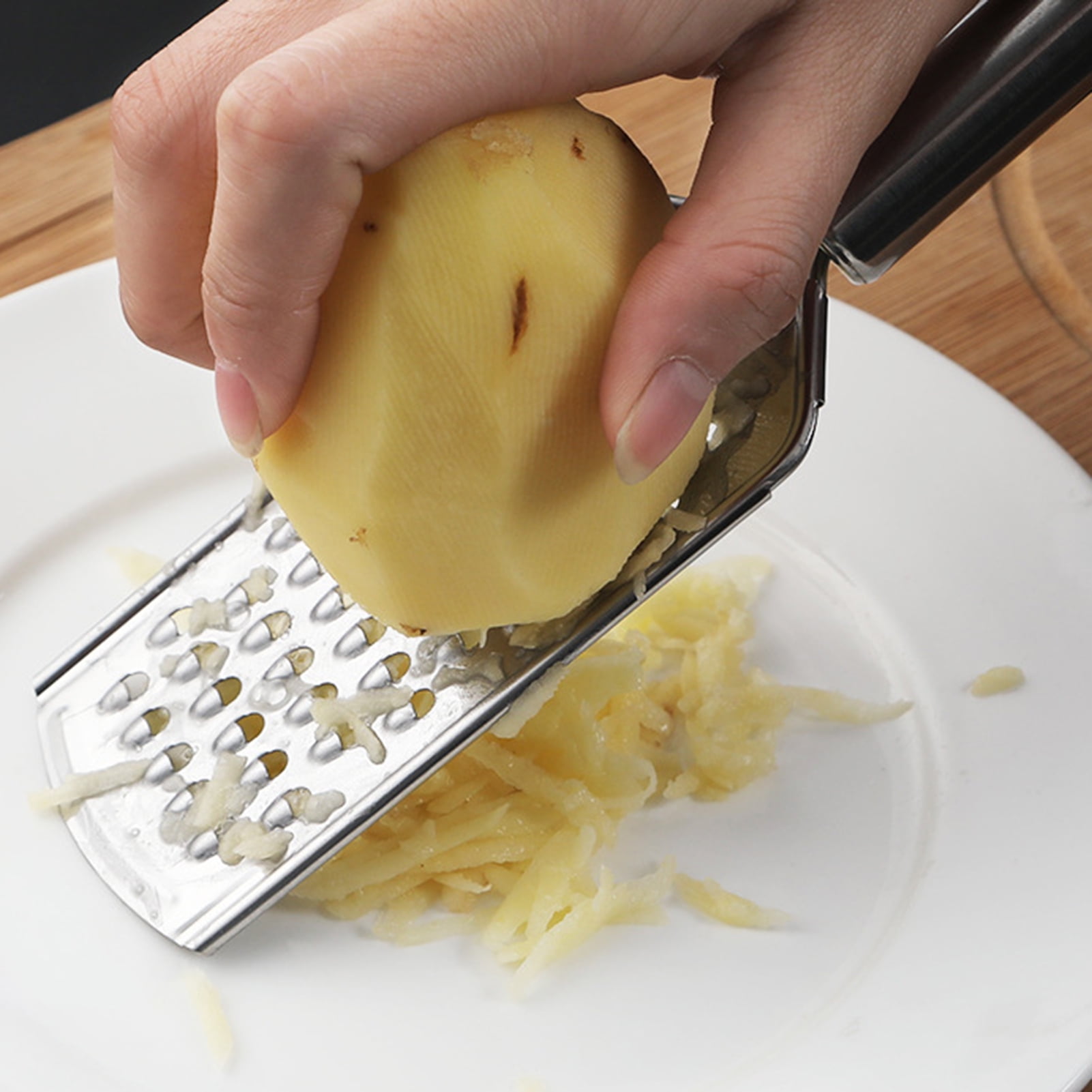Stainless Steel Vegetable Slicer Fine Potato Paddle Grater Shredder Flat  Hand Held Cheese Grater for Kitchen - Bed Bath & Beyond - 18324637