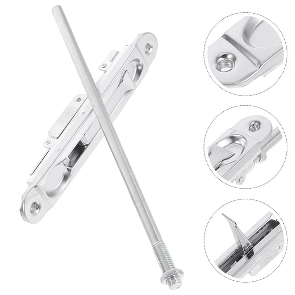 TEHAUX Deslizante De Inoxidable Para Puerta Con Oculto Y Seguridad Reforzada Color Plateado