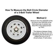 Trailer Hub Kit - 5 Bolt on 4-1/2 Inch Circle - 1-1/16 inch I.D. Bearings