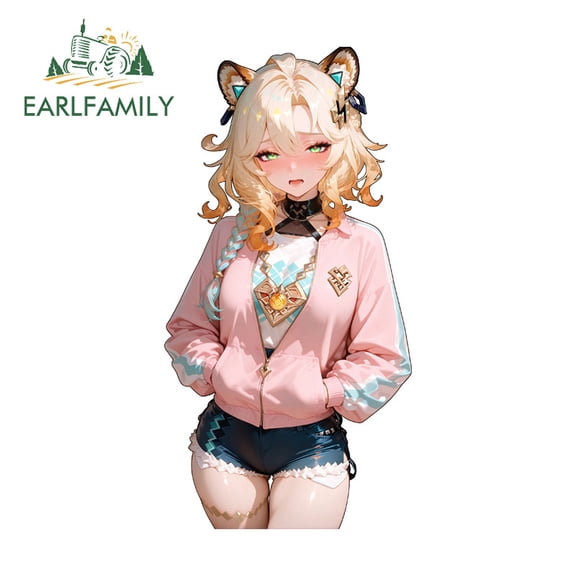 EARLFAMILY 5.1" Car Stickers Personality Motorcycle Helmet Skateboard Waterproof Vinyl Decal Occlusion Scratch Fashionable Exterior Accessories