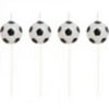 SOCCER PICK CANDLES, 4 CT