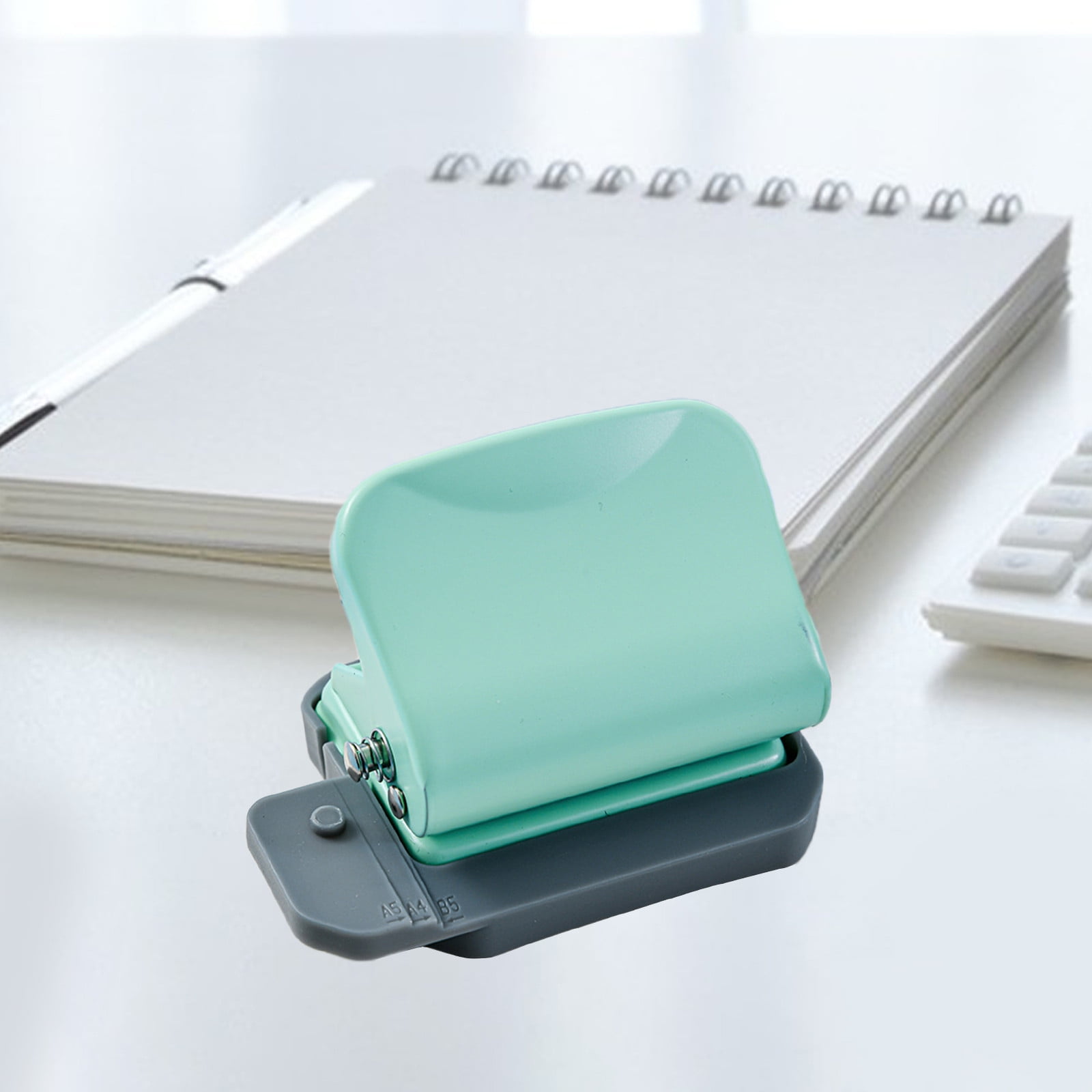 Specollect Clearance 3Pcs 6 Hole Punch, Loose Leaf Paper Puncher for A4/A5/B5 Size, Portable Handheld Metal Circle Punch Paper Puncher