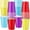 Vibrant, variant on 48 Pcs 12 oz Disposable Plastic Party Cups, Rainbow Color Drinking Cups, Durable & Lightweight Reusable for Parties, Holidays, Events & Home Use (Pastel)
