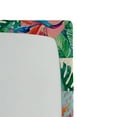 thumbnail image 3 of Ambesonne Geometric Floral Fitted Sheet, Exotic Monstera, Queen Size, Jade Green Pink Cream, 3 of 5