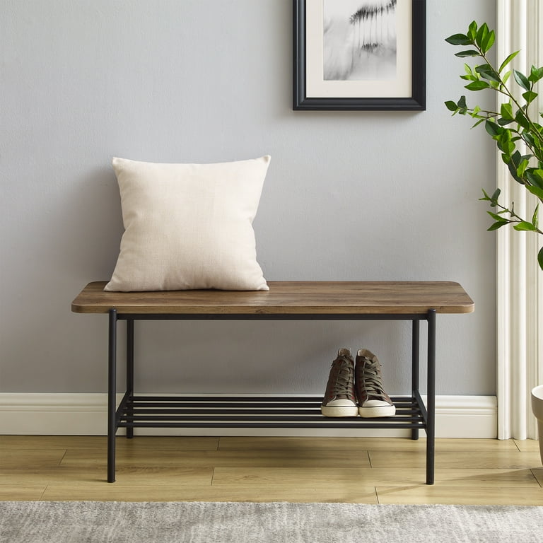 Manor park modern farmhouse entryway storage bench hot sale