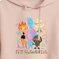 thumbnail image 3 of Elemental - Its Elemental - Juniors Cropped Pullover Hoodie, 3 of 5