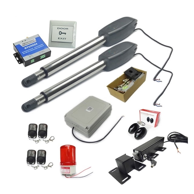 Automatic Dual Arms Electric Swing Door Gate Opener Operator Motor Actuator Closer Swing Gate Opener + Wifi Control System For Driveway ,Ultra-Quiet Operation
