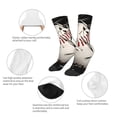 thumbnail image 3 of Naloa Baseball Breaking Glass Kids Socks Unisex Kids and Toddlers' Crew Socks, ,1 Pairs, 3 of 5