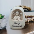 thumbnail image 2 of Adorno de cementerio, estatuas de figuras conmemorativas, decoración al aire libre, esculturas de resina para Patio, césped, regalos de recuerdo, Siempre recordado Gloria estatua del cementerio, 2 of 8