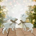 thumbnail image 4 of BQBQERT 2Pieces PVC Board Elks Figurines for Crafting Christmas and Enhancing Home Ambiances, 4 of 9