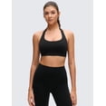 thumbnail image 2 of CRZ YOGA Butterluxe Halter Sports Bras for Women Padded Open Back Yoga Crop Gym Tops Low Impact, 2 of 7