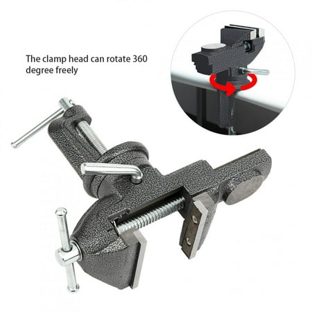 

CHICIRIS Miniature Clamp on Table Table Vice Bench Vise 80mm 360 Degree Work Table Miniature Clamp Cast Iron Workshop Equipment