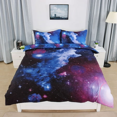 3d Bedding Bedlinen Galaxies Sky Star Space Night Duvet Cover Set