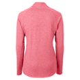 thumbnail image 3 of Women's Cutter & Buck Heather Red Tampa Bay Rays Adapt Eco Knit Heather Recycled Full-Zip Top, 3 of 3