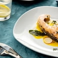 thumbnail image 6 of MALACASA, Series Elisa, 6-Piece Porcelain Dinner Plate Dinnerware Set, Ivory White Dinner Set, 9.75", 6 of 8