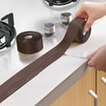 thumbnail image 6 of Brown Bath & Kitchen Caulk Tape Sealant Strip, PVC Waterproof Self Adhesive Sealing Tape Caulk Sealer, 6 of 7